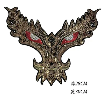 30cm Large Evil Eyes Wings Sequin Patches Sew on Fashion Clothes Applique DIY Clothing Decoration Sequins Patches for Cloth
30cm Large Evil Eyes Wings Sequin Patches Sew on Fashion Clothes Applique DIY Clothing Decoration Sequins Patches for Cloth