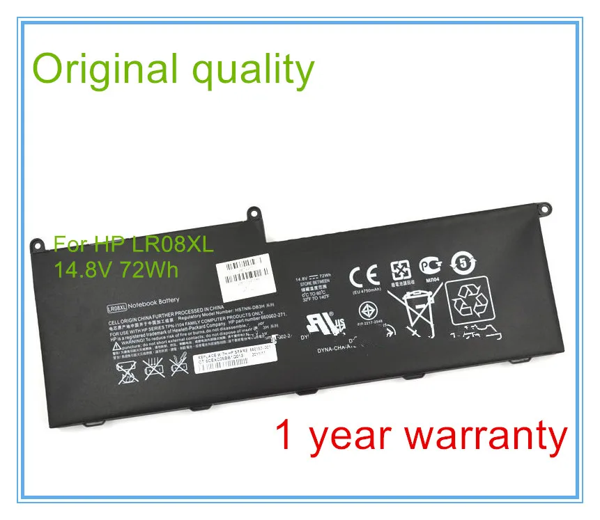 

Original BATTERY LR08XL FOR15-3207TX 15-3208TX 15-3209TX 15-3217NR 15-3247NR 15-3290LA