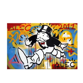 Pop art Alec Graffiti art Custom painting money on canvas wall urban pictures for living room street art
Pop art Alec Graffiti art Custom painting money on canvas wall urban pictures for living room street art