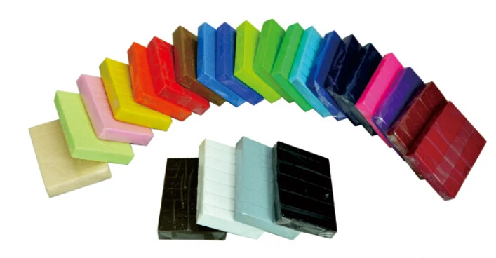 24pcs/lot 24 Colors Soft DIY Craft Fimo Effect Polymer Clay Plasticine Playdough Block Modeling Toy Oven Bake
24pcs/lot 24 Colors Soft DIY Craft Fimo Effect Polymer Clay Plasticine Playdough Block Modeling Toy Oven Bake