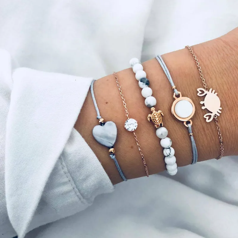 Creative Jewelry Bracelet Love Turtle Crab Hand Decoration Multi-Layer Alloy Imitation Stone Rhinestone Bracelets
Creative Jewelry Bracelet Love Turtle Crab Hand Decoration Multi-Layer Alloy Imitation Stone Rhinestone Bracelets