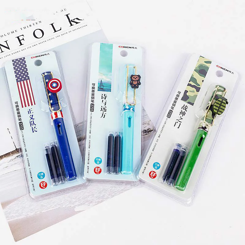 Student Fountain Pens Set Writing Practice Word Special Pen Can Change Ink Office Stationery Pens
Student Fountain Pens Set Writing Practice Word Special Pen Can Change Ink Office Stationery Pens