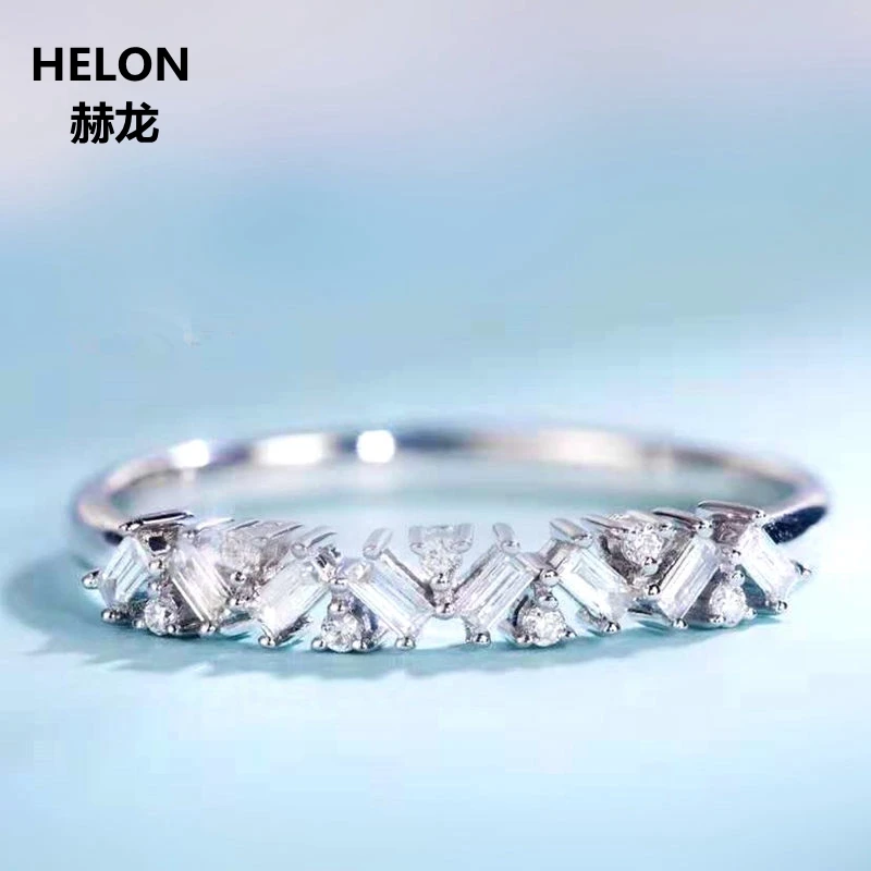 0.16ct SI/H Natural Diamonds Engagement Ring Solid 14k White Gold Baguette Cut Round Cut Diamonds Women Wedding Band
0.16ct SI/H Natural Diamonds Engagement Ring Solid 14k White Gold Baguette Cut Round Cut Diamonds Women Wedding Band