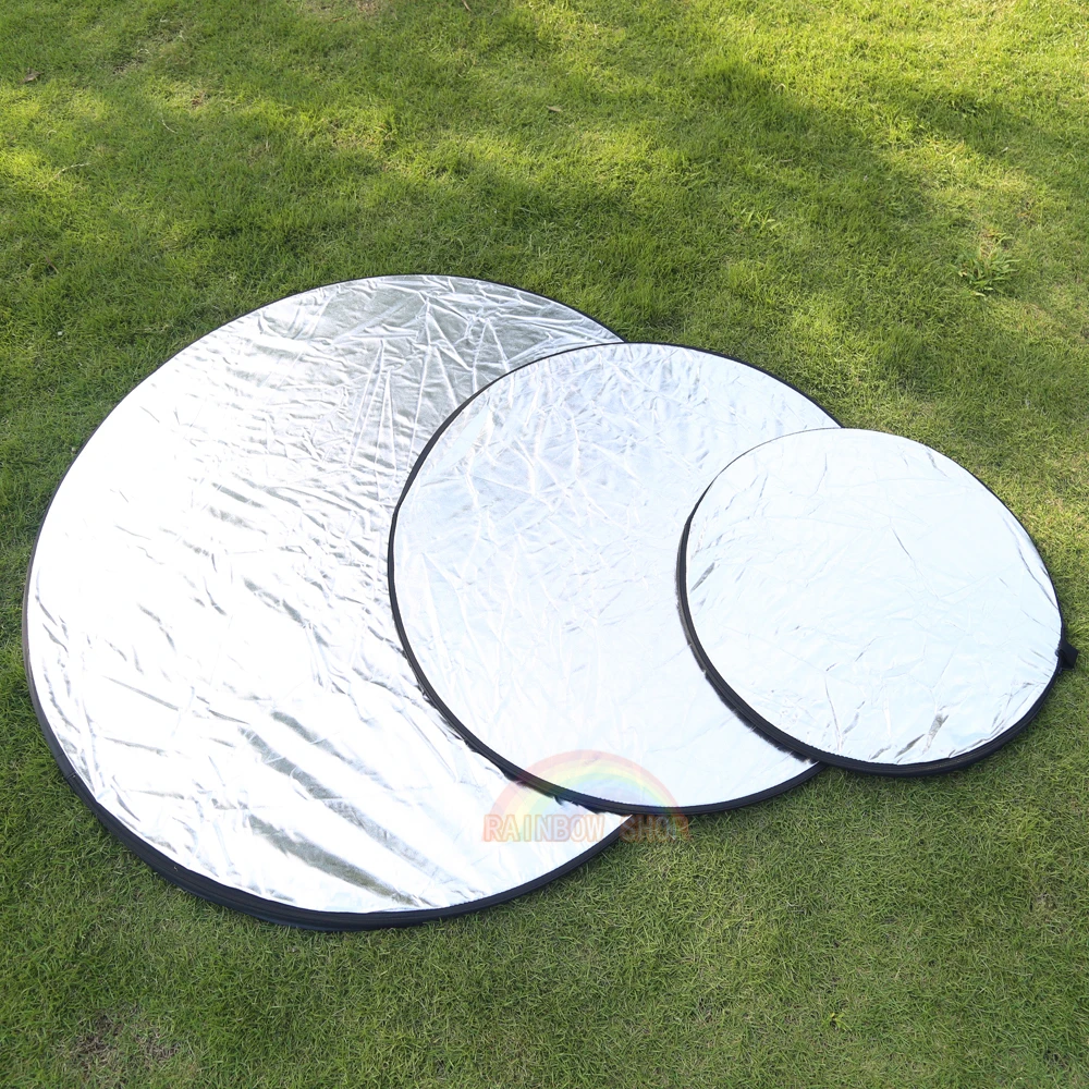 24"/32"/42" Reflector 5in1 Portable Collapsible Light Round Photography Reflector Golden/silver/white/black/translucet 5 colors
24"/32"/42" Reflector 5in1 Portable Collapsible Light Round Photography Reflector Golden/silver/white/black/translucet 5 colors