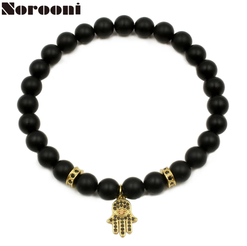 Fashion Personality Black Matte Beaded Bracelet Energy Stone Bracelet Hamsa Hand Bangle Charm Yoga Mala Men and women Bracelets
Fashion Personality Black Matte Beaded Bracelet Energy Stone Bracelet Hamsa Hand Bangle Charm Yoga Mala Men and women Bracelets
