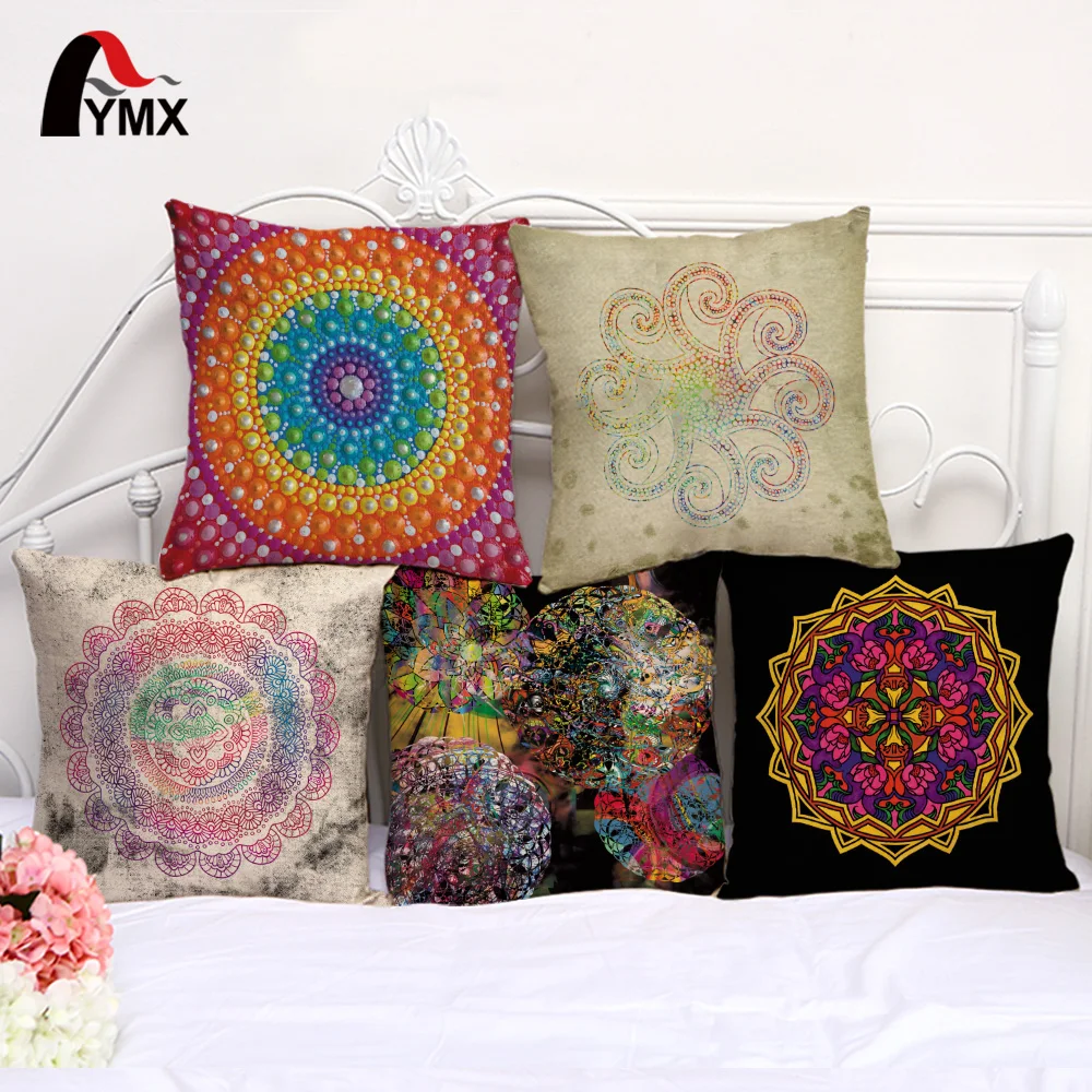 Colorful Creative Mandala Printing Cushion Cover Cotton and Linen Throw Pillow Case For Sofa Car Pillowcases Home Decoration
Colorful Creative Mandala Printing Cushion Cover Cotton and Linen Throw Pillow Case For Sofa Car Pillowcases Home Decoration