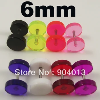 160pcs 6mm Clear Colorful Lifelike Cheater Fake Ear plug without O-rings flat Flesh Tunnels free shipping
160pcs 6mm Clear Colorful Lifelike Cheater Fake Ear plug without O-rings flat Flesh Tunnels free shipping