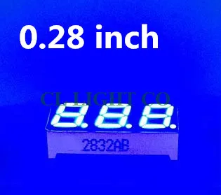 Common ANODE 0.28" 0.28in. BLUE LED Display 7 segmentos LED Digital tube 7 segment 3 Bit digital Tube
Common ANODE 0.28" 0.28in. BLUE LED Display 7 segmentos LED Digital tube 7 segment 3 Bit digital Tube