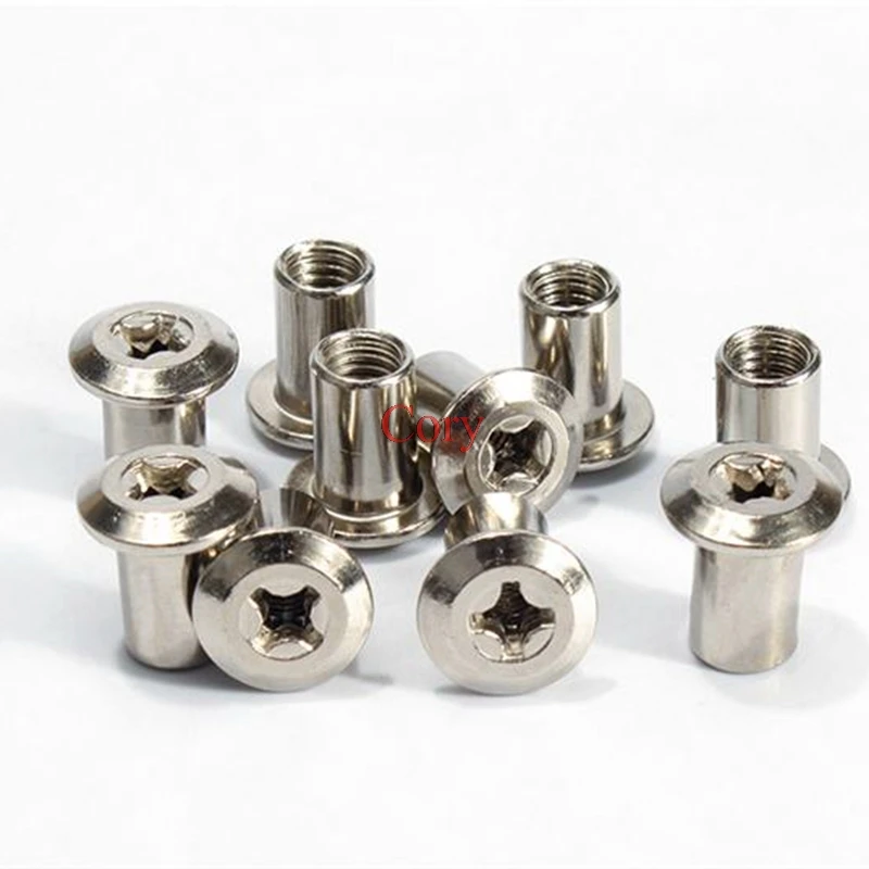 10pcs 6mm Barrel Nut Flat Head Cross Socket Sleeve Furniture Hardware T type plate nut Furniture Fastening M6X12MM
10pcs 6mm Barrel Nut Flat Head Cross Socket Sleeve Furniture Hardware T type plate nut Furniture Fastening M6X12MM