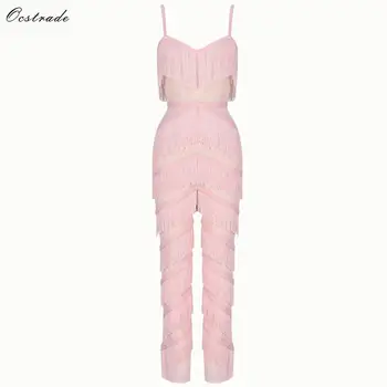 Ocstrade Hot New Trends 2019 Sexy V Neck Pink Sheer Mesh and Fringed Women Jumpsuit Bodycon Party Jumpsuit Romper
Ocstrade Hot New Trends 2019 Sexy V Neck Pink Sheer Mesh and Fringed Women Jumpsuit Bodycon Party Jumpsuit Romper