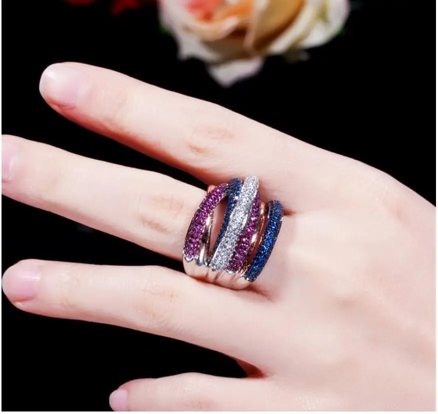 Twist Braided Multicolor Full Mirco Pink Cubic Zirconia Setting European brincos Wedding Ring For Women Jewelry LR001
Twist Braided Multicolor Full Mirco Pink Cubic Zirconia Setting European brincos Wedding Ring For Women Jewelry LR001