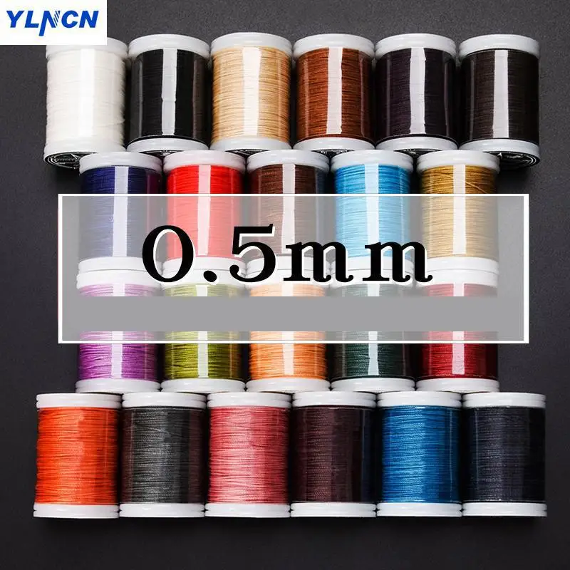 0.5mm 120meters Round wax line Leather hand stitching handmade leather DIY sewing thread sewing tools
0.5mm 120meters Round wax line Leather hand stitching handmade leather DIY sewing thread sewing tools