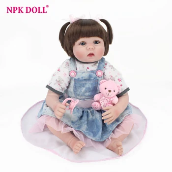 55cm Real Looking Dolls Reborn Handmade Rooted Hair Blue Eyes Girl Doll Silicone Vinyl Dolls Kids Playmate Toys Birthday Gift
55cm Real Looking Dolls Reborn Handmade Rooted Hair Blue Eyes Girl Doll Silicone Vinyl Dolls Kids Playmate Toys Birthday Gift
