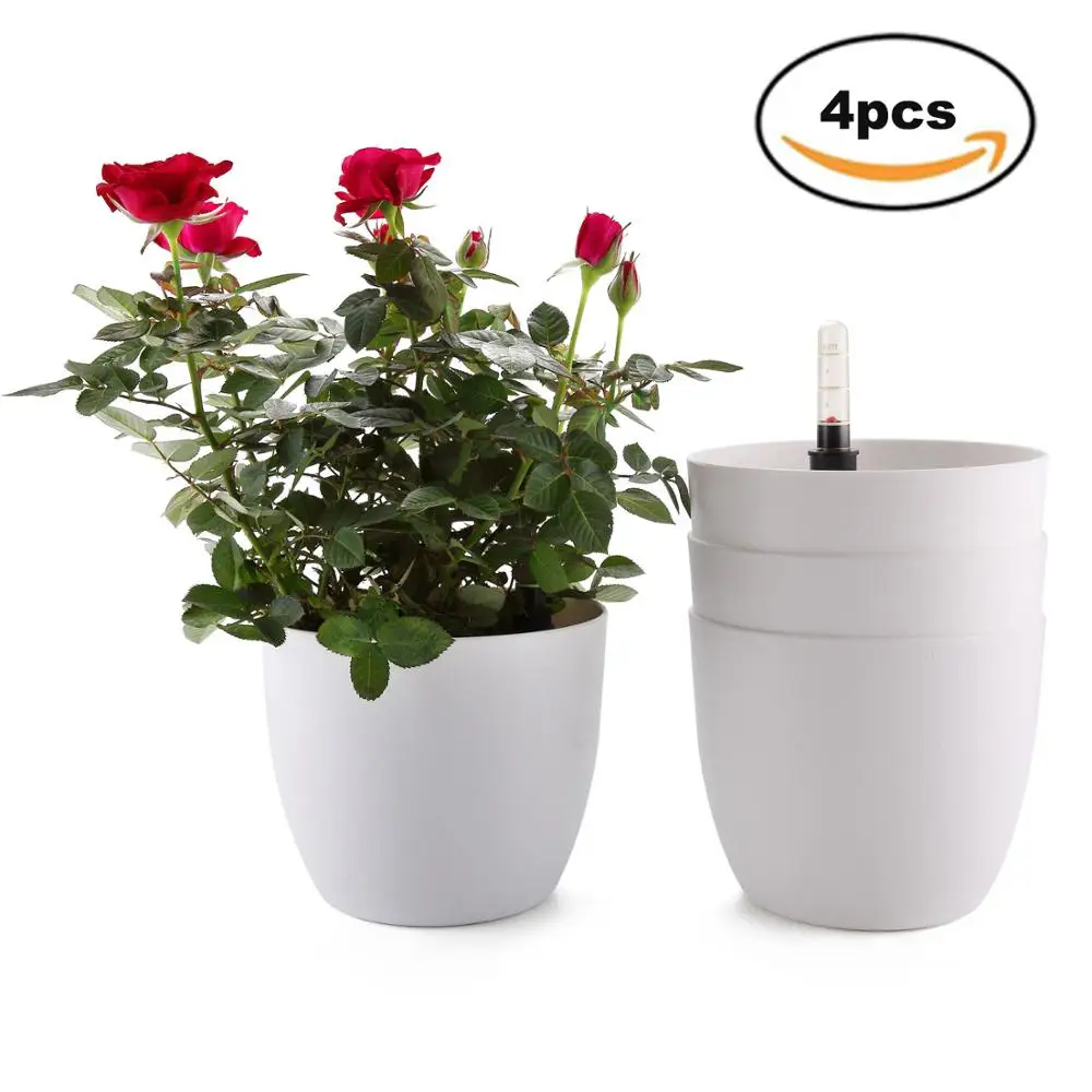 T4U Plastic self watering pot for cactus succulent Planter with Water Level Indicator Planter Pot garden decoration 4pcs/lot
T4U Plastic self watering pot for cactus succulent Planter with Water Level Indicator Planter Pot garden decoration 4pcs/lot