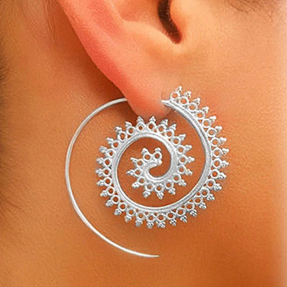 Fashion Spiral Round Vortex Stud Earring Ear Stud Earrings Exaggerated Whirlpool Gear Earrings For Women Statement Jewelry
Fashion Spiral Round Vortex Stud Earring Ear Stud Earrings Exaggerated Whirlpool Gear Earrings For Women Statement Jewelry