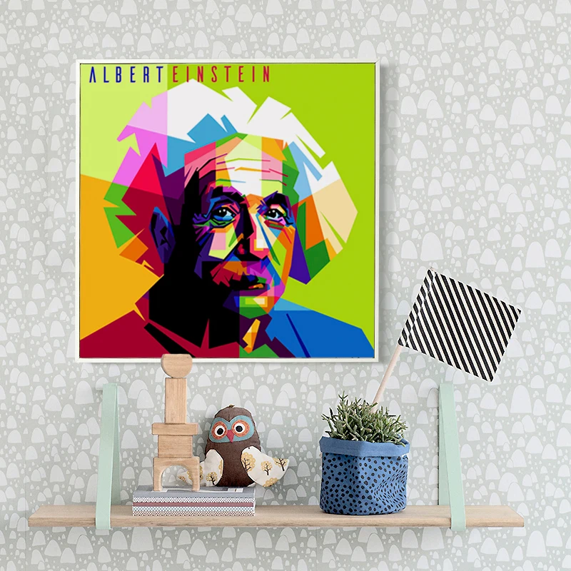 FGHGF Outstanding Scientist Albert Einstein WPAP Art Simple Portrait Canvas Painting Print Image Poster Wall Home Decor
FGHGF Outstanding Scientist Albert Einstein WPAP Art Simple Portrait Canvas Painting Print Image Poster Wall Home Decor