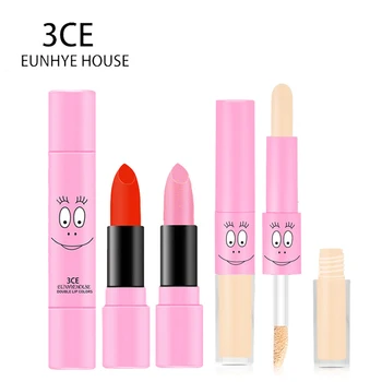 Facial Liquid Concealer Highlighter Stick 2 In 1 Waterproof Double Color Lipstick Makeup Set 3CE Eunhye House Brand Makeup
Facial Liquid Concealer Highlighter Stick 2 In 1 Waterproof Double Color Lipstick Makeup Set 3CE Eunhye House Brand Makeup