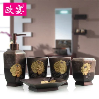 dinner, five sets of Chinese style retro wash the toilet, a set of five sets of latex bottle toothbrush holder cup set
dinner, five sets of Chinese style retro wash the toilet, a set of five sets of latex bottle toothbrush holder cup set