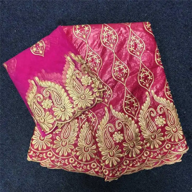 Fuchsia Color Beaded Flower Pattern Guinea Brocade Lace Set With 2 Yards Net Lace For Evening Lady Dress 40
Fuchsia Color Beaded Flower Pattern Guinea Brocade Lace Set With 2 Yards Net Lace For Evening Lady Dress 40