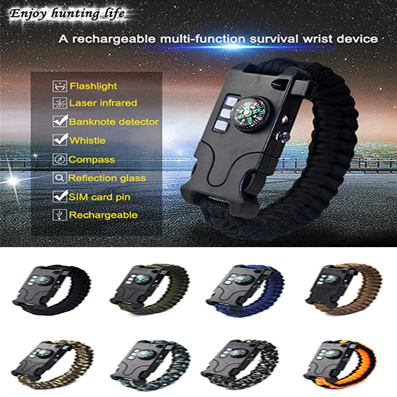 Hot Professional Outdoor Camping Self-rescue Parachute Cord Bracelets Compass Survival Camping Compass for tourism bussola
Hot Professional Outdoor Camping Self-rescue Parachute Cord Bracelets Compass Survival Camping Compass for tourism bussola
