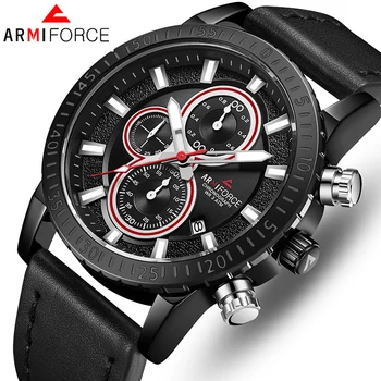 ARMIFORCE TOP Brand Luxury Men Watches Quartz Mens Leather Watches Business Men's WristWatch Sports Date Clock Relogio Masculino
ARMIFORCE TOP Brand Luxury Men Watches Quartz Mens Leather Watches Business Men's WristWatch Sports Date Clock Relogio Masculino