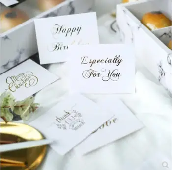 5 Pcs White Paper Bronzing Card Happy Birthday Thank You Love Card Gift Card Gold Word Blessing Letter Memorial Valentine's Day
5 Pcs White Paper Bronzing Card Happy Birthday Thank You Love Card Gift Card Gold Word Blessing Letter Memorial Valentine's Day