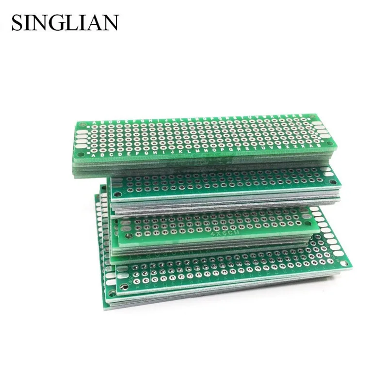 20pcs/lot 5x7 4x6 3x7 2x8 CM Double Side Copper Prototype PCB Universal Board Experimental Development Plate For arduino
20pcs/lot 5x7 4x6 3x7 2x8 CM Double Side Copper Prototype PCB Universal Board Experimental Development Plate For arduino