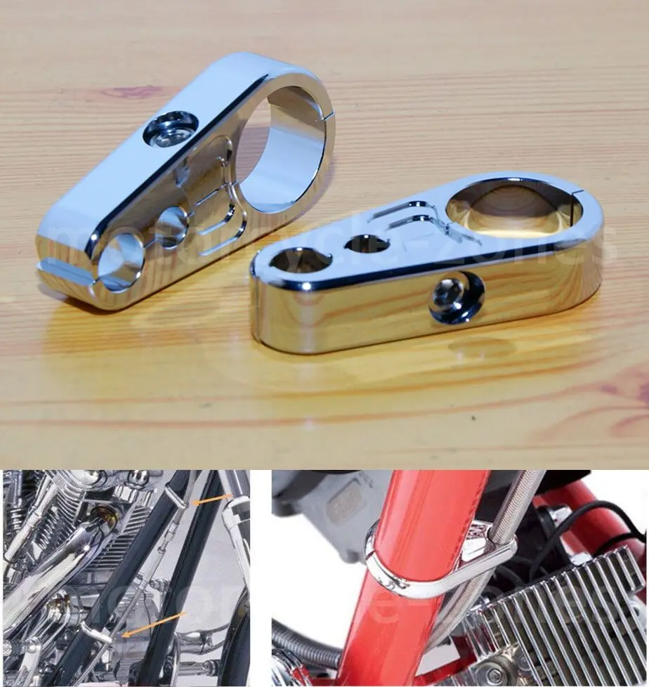 2X 25mm 1" Chrome Universal Motorcycle Frame Handlebar Brake Clutch Cable Brake Line Clamp For Harley Dyna
2X 25mm 1" Chrome Universal Motorcycle Frame Handlebar Brake Clutch Cable Brake Line Clamp For Harley Dyna