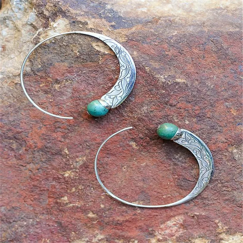 Vintage Retro Green Stone Hoop Earring For Women Jewelry Wedding Engagement Promise Sliver Hoop Earring F5J657
Vintage Retro Green Stone Hoop Earring For Women Jewelry Wedding Engagement Promise Sliver Hoop Earring F5J657