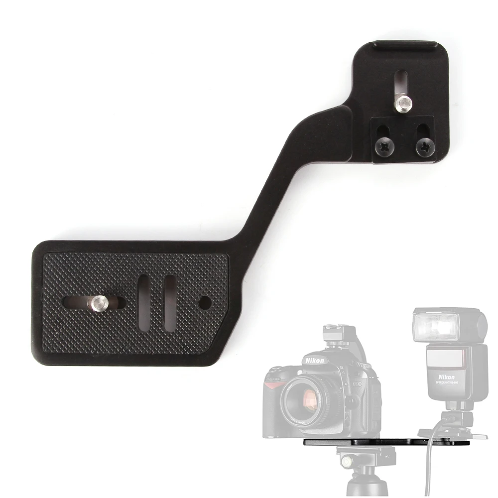 Support Flash Camera Bracket Dual 1/4"Screw Mount fr DSLR Speedlite Tripod Stand
Support Flash Camera Bracket Dual 1/4"Screw Mount fr DSLR Speedlite Tripod Stand