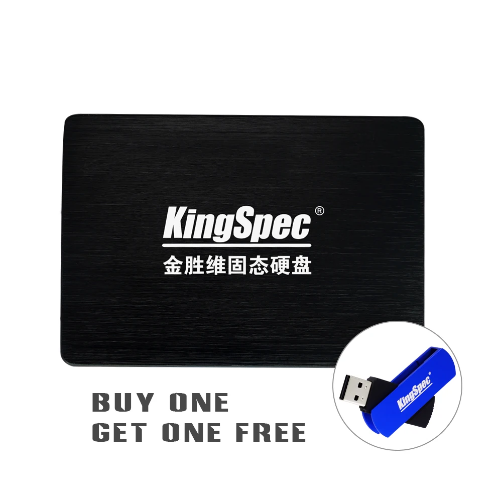 KingSpec 1 ТБ 2.5 "SATA SSD Жесткий Диск + 8 ГБ USB2.0 Pen Drive Для Dell HP Thinkpad Lenovo ASUS Acer Sony Toshiba
