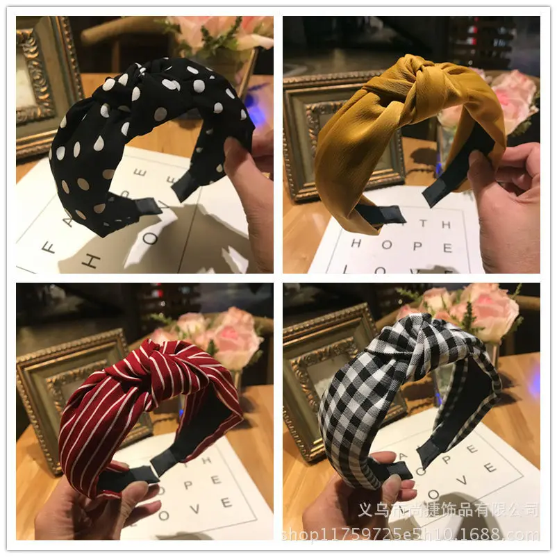2018 New Women Hair Accessories Cotton Plaid Hairband Knot British Style Striped Fabric Headband Girls Headwear Girl Hair Band
2018 New Women Hair Accessories Cotton Plaid Hairband Knot British Style Striped Fabric Headband Girls Headwear Girl Hair Band