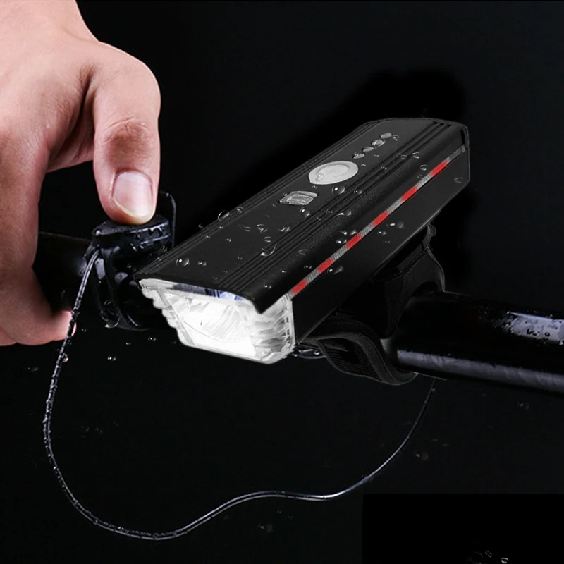 Waterproof Bicycle Light USB Charging Bike Front Light Flashlight Handlebar Cycling Head Light With side light + horn
Waterproof Bicycle Light USB Charging Bike Front Light Flashlight Handlebar Cycling Head Light With side light + horn