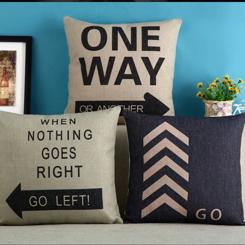 Fashion Vintage Simple Quote Cotton Linen Cushion Cover Chair Waist Pillowcase 18x18 inches Pillow Cover Home Decor
Fashion Vintage Simple Quote Cotton Linen Cushion Cover Chair Waist Pillowcase 18x18 inches Pillow Cover Home Decor