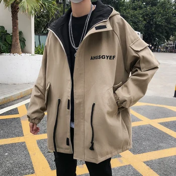 Spring New Jacket Men Fashion Contrast Color Letters Embroidery Casual Hooded Jacket Man Streetwear Hip Hop Loose Bomber Jacket
Spring New Jacket Men Fashion Contrast Color Letters Embroidery Casual Hooded Jacket Man Streetwear Hip Hop Loose Bomber Jacket