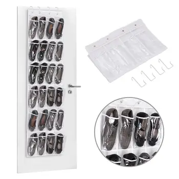Fashion Non-woven Fabric Transparent 24 Grid Hanging Shoe Pocket Organizer Simple Practical Space Save Household Items #4M28
Fashion Non-woven Fabric Transparent 24 Grid Hanging Shoe Pocket Organizer Simple Practical Space Save Household Items #4M28