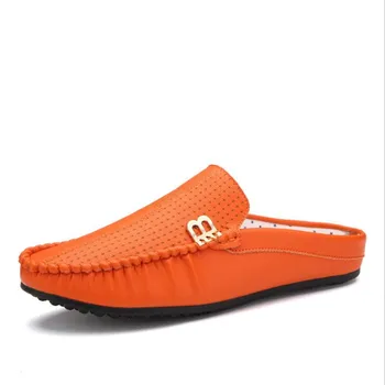 Breathable Men Half Slippers Summer Comfortable Outside Men's Beach Shoes Handmade Sewing Casual Men Driving Flat Shoes
Breathable Men Half Slippers Summer Comfortable Outside Men's Beach Shoes Handmade Sewing Casual Men Driving Flat Shoes