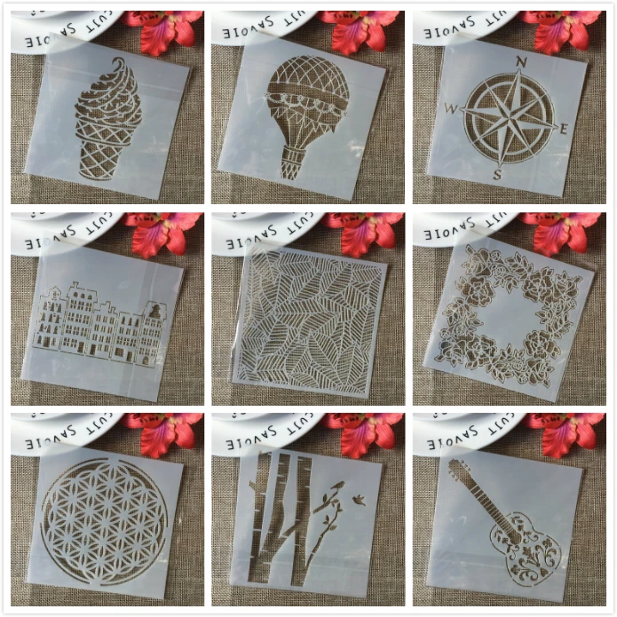 9Pcs/Set 5" Guitar Compass Ice Cream DIY Layering Stencils Painting Scrapbook Coloring Embossing Album Decorative Card Template
9Pcs/Set 5" Guitar Compass Ice Cream DIY Layering Stencils Painting Scrapbook Coloring Embossing Album Decorative Card Template