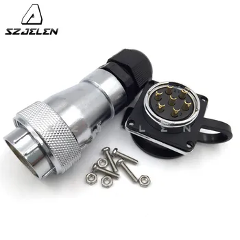 SZJELEN WF28 series 7 pin aviation plug socket connector, Outdoor waterproof connector, panel mounting
SZJELEN WF28 series 7 pin aviation plug socket connector, Outdoor waterproof connector, panel mounting