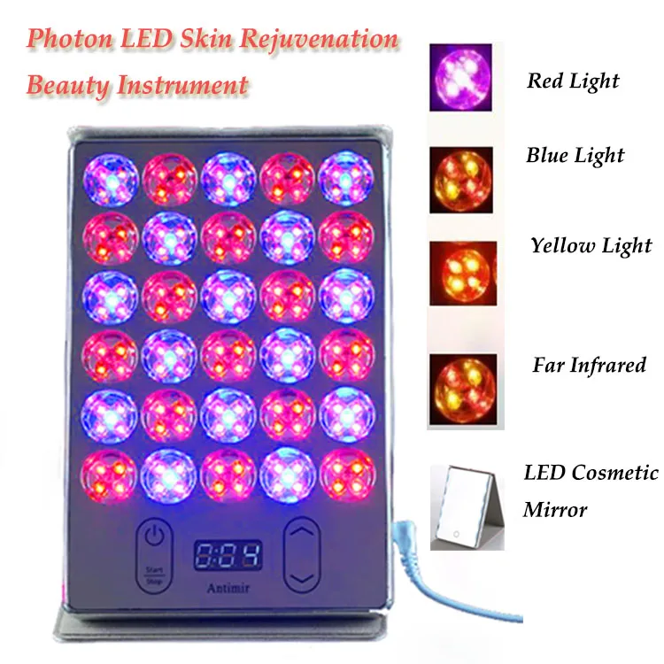Home Use Beauty Salon PDT Blue Red Yellow Led Light Skin Rejuvenation Whitening Facial Firming Beauty Device With Makeup Mirror
Home Use Beauty Salon PDT Blue Red Yellow Led Light Skin Rejuvenation Whitening Facial Firming Beauty Device With Makeup Mirror