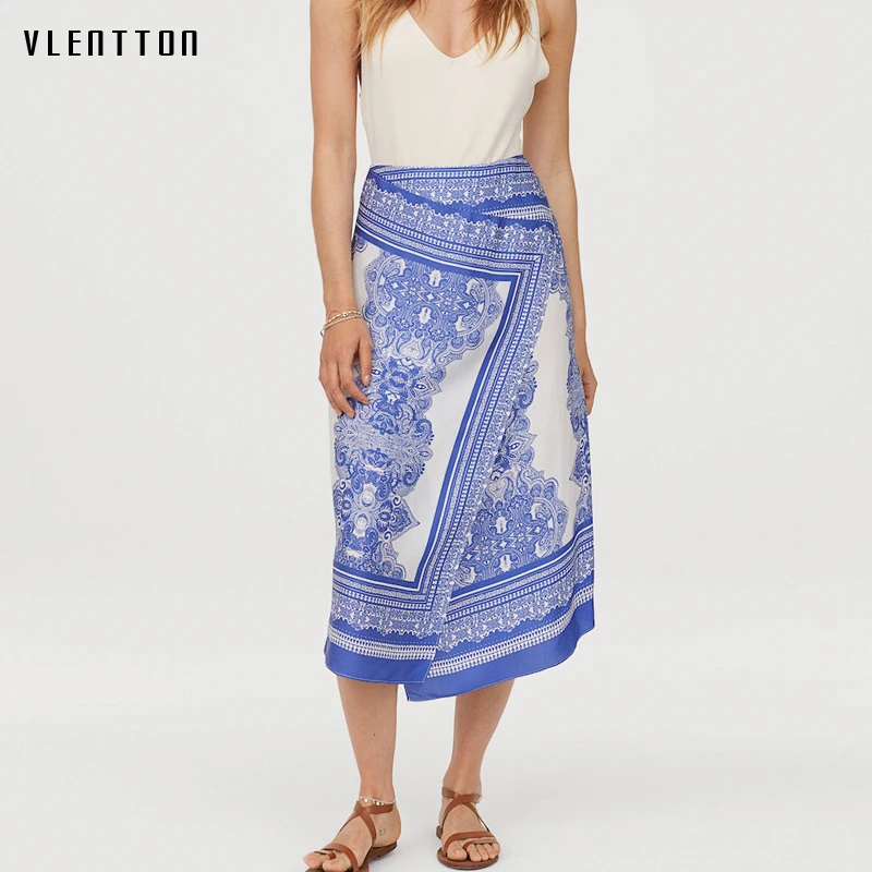 2019 Spring Summer New Boho Vintage Women's Skirt Asymmetry Print Midi Skirt High waist Chiffon Women Skirts Saia Jupe Femme
2019 Spring Summer New Boho Vintage Women's Skirt Asymmetry Print Midi Skirt High waist Chiffon Women Skirts Saia Jupe Femme