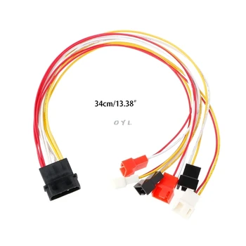 34cm IDE Molex PC DIY 4-pin IDE molex to 6-port Cooler cooling fan 2pin Splitter power Cable cord 12V 7V 5V
34cm IDE Molex PC DIY 4-pin IDE molex to 6-port Cooler cooling fan 2pin Splitter power Cable cord 12V 7V 5V