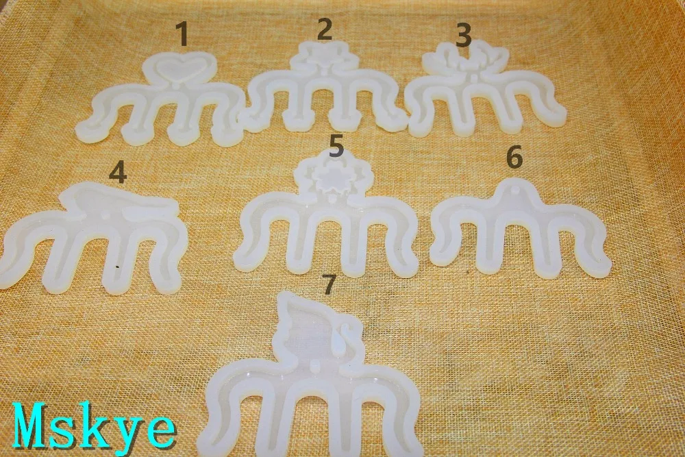 Mskye Crystal glue hand account musical instrument spectrum clip silicone mold DIY handmade UV beads cherry blossom small c | Украшения и