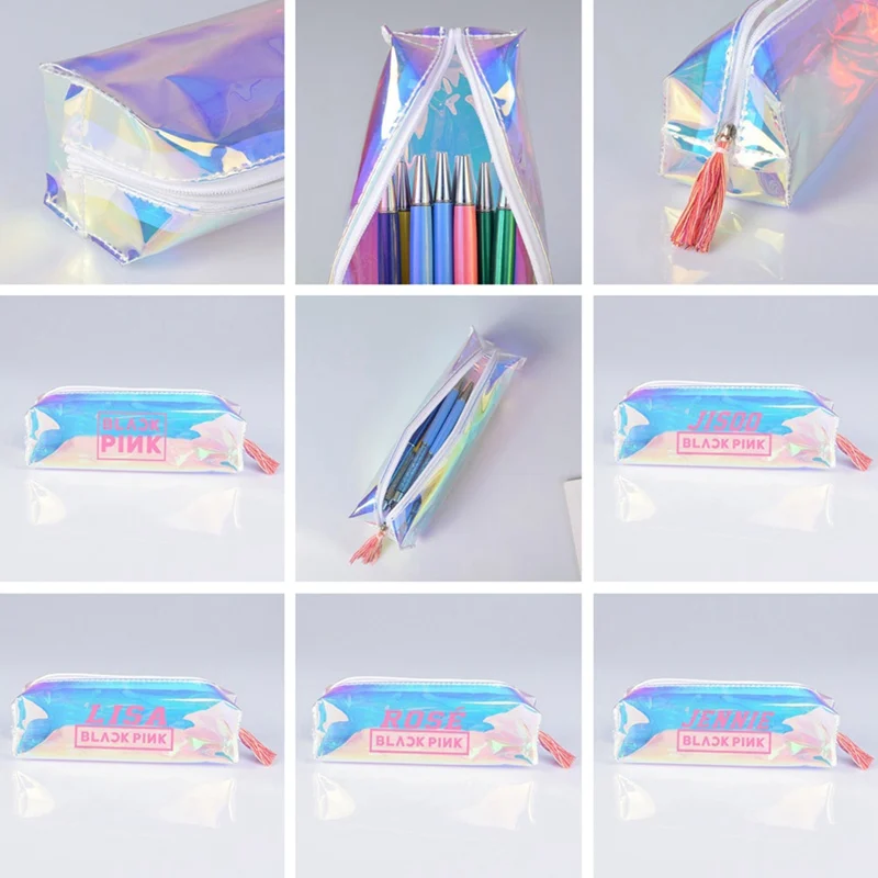 Colorful Laser Clear Pencil Pen Case Blackpink Fashion Cosmetic Makeup Bag Pencil Bag School Supplies Stationery Gifts
Colorful Laser Clear Pencil Pen Case Blackpink Fashion Cosmetic Makeup Bag Pencil Bag School Supplies Stationery Gifts