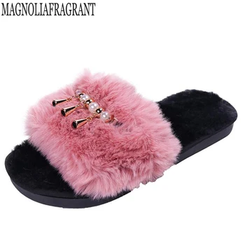 Women Winter Warm Indoor Slippers Adults Women's pearl Plush tassel Flip Flops Home Shoes Cotton Home Slippers fur slides c855
Women Winter Warm Indoor Slippers Adults Women's pearl Plush tassel Flip Flops Home Shoes Cotton Home Slippers fur slides c855