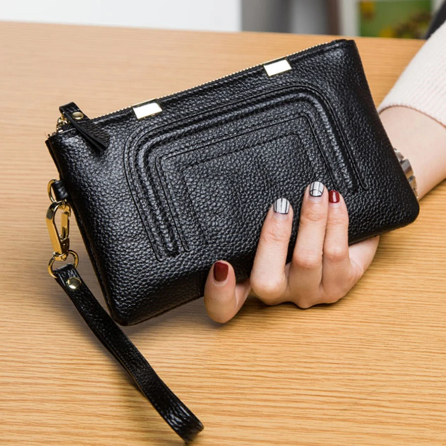 6 Colors Real Leather Women Wallet Carteira Carteras Mujer Long Wallets Female Lady Coin Card Purses billeteras para mujer
6 Colors Real Leather Women Wallet Carteira Carteras Mujer Long Wallets Female Lady Coin Card Purses billeteras para mujer