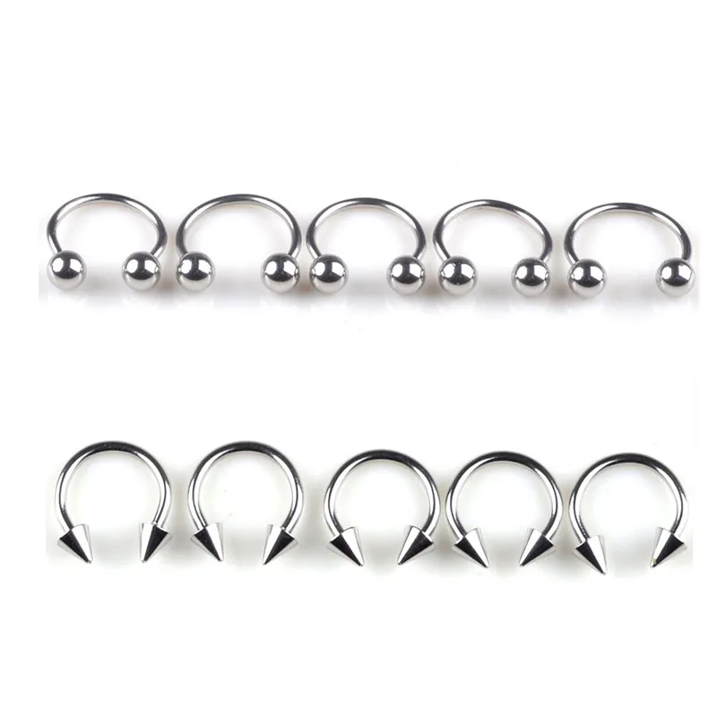 1pc Two Styles Stainless Steel Hot Sale Body Jewelry Nose Ring Horseshoe Piercing Accessories | Украшения и аксессуары