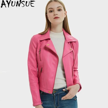 AYUNSUE Motorcycle PU Leather Jacket Women Spring Autumn Leather Coat Women's Leather Jacket Korean Chaqueta Cuero Mujer KJ2005
AYUNSUE Motorcycle PU Leather Jacket Women Spring Autumn Leather Coat Women's Leather Jacket Korean Chaqueta Cuero Mujer KJ2005