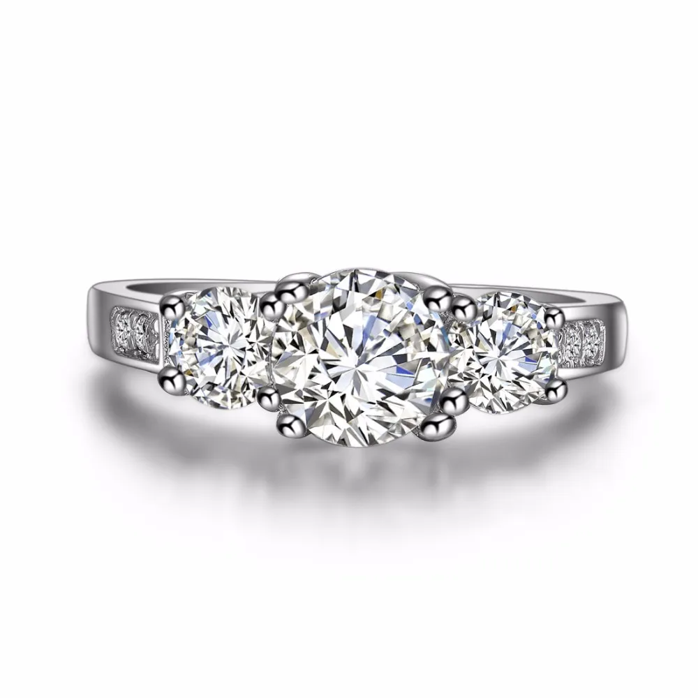 Wholesale Ring Three Stone Brand 1.7 Carat Synthetic Diamonds Ring for Women Engagement Sterling Silver Jewelry White Gold Cover
Wholesale Ring Three Stone Brand 1.7 Carat Synthetic Diamonds Ring for Women Engagement Sterling Silver Jewelry White Gold Cover