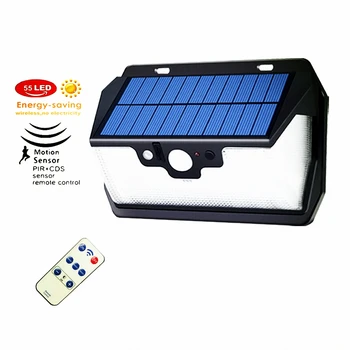 55 leds Solar light remote control radar 3 side lighting usb port Powered Lamps Outdoor Garden patio street wall landscape
55 leds Solar light remote control radar 3 side lighting usb port Powered Lamps Outdoor Garden patio street wall landscape